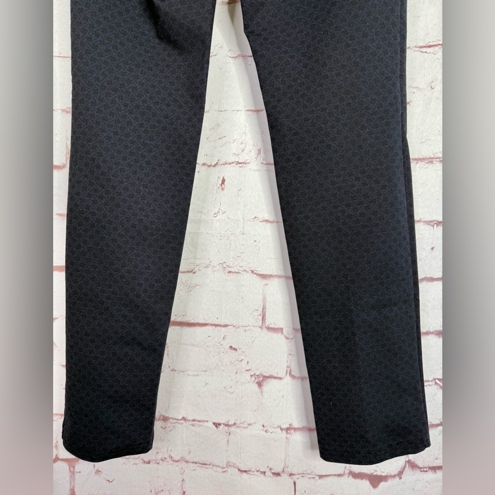 INSIGHT 26.5 Inch Waist Black Jacquard Print Pull On Slim Fit Size 4 Pants - Picture 10 of 13